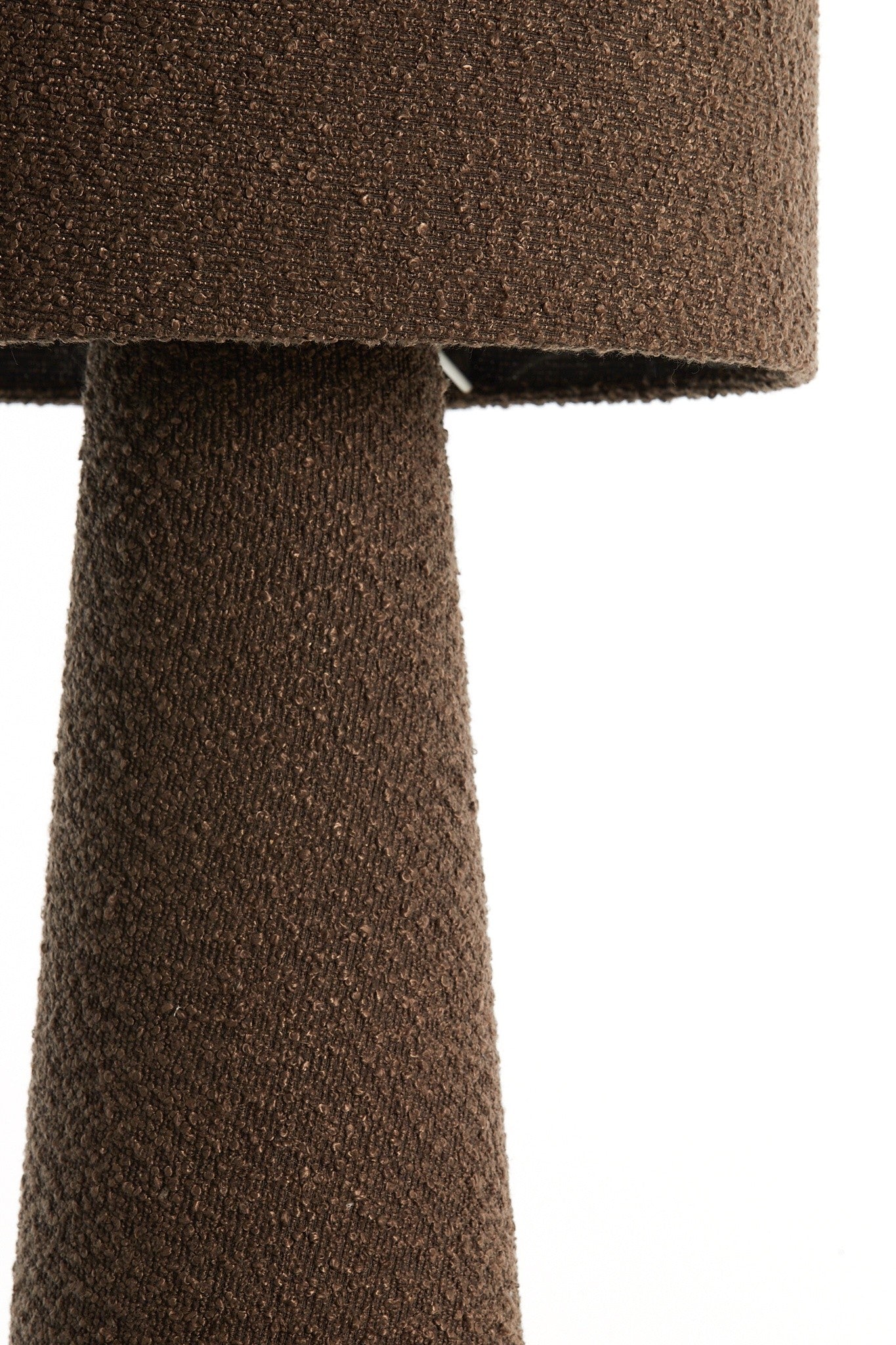 Wohnraumgestaltung mit Stehleuchte Ø38x180 cm MICKY bouclé braun