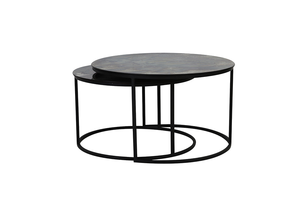 Couchtisch TABUN in antik matt-schwarz von Light & Living