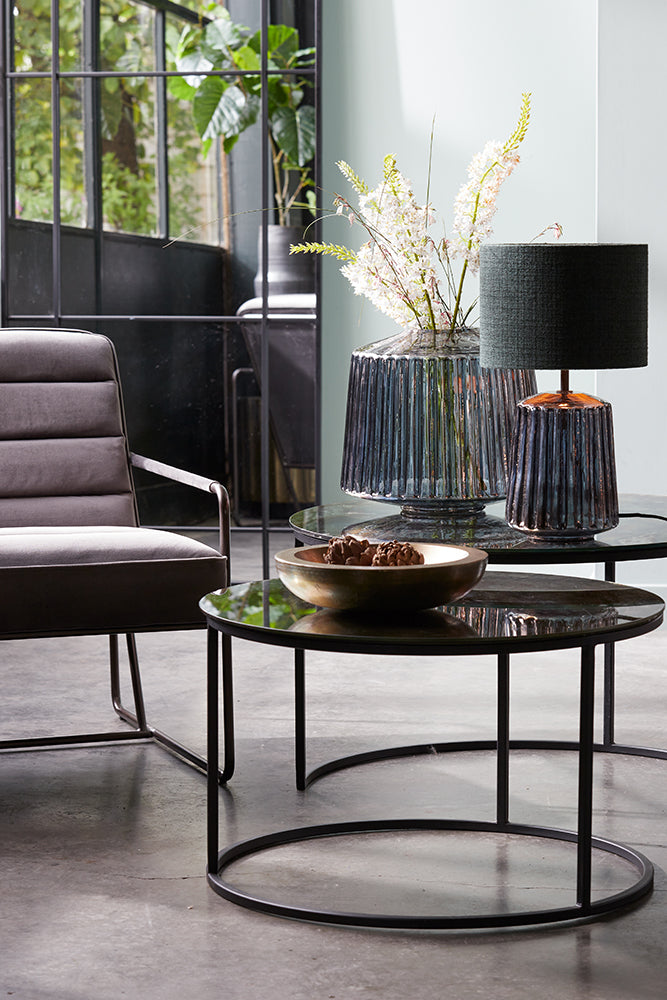 Couchtisch TABUN in antik matt-schwarz von Light & Living