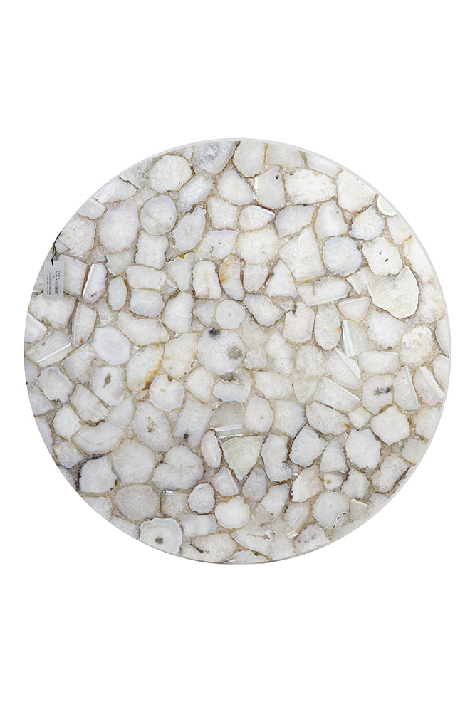 Couchtisch AXAT aus dem Stein Achat in antik-bronze von Light & Living