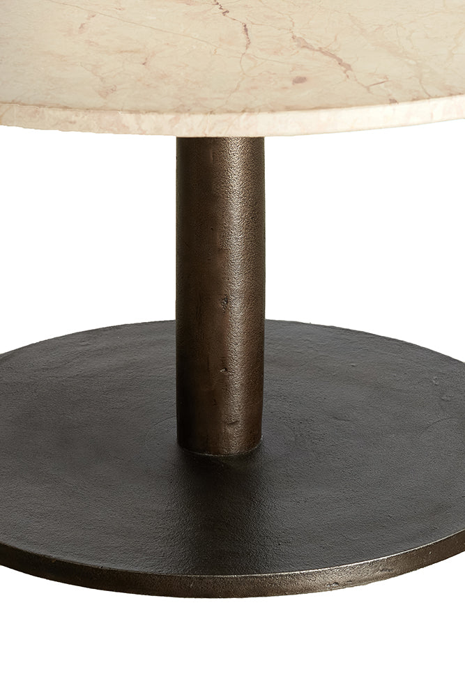 Couchtisch PAZO in sand-pink und dunkelbraun von Light & Living