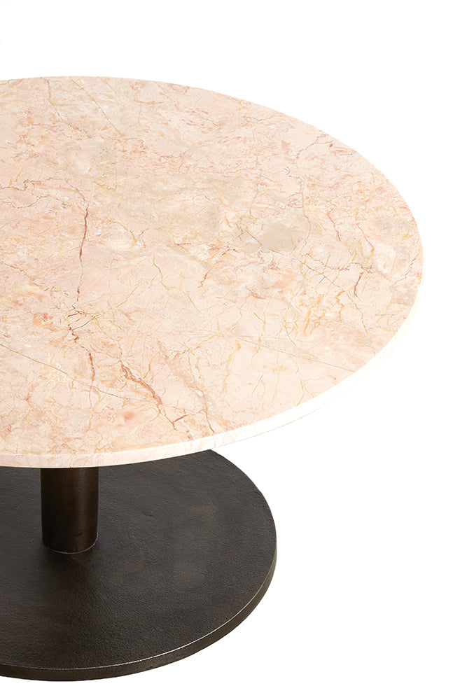 Couchtisch PAZO in sand-pink und dunkelbraun von Light & Living