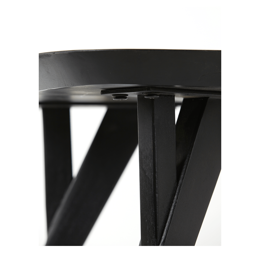 Couchtisch QUENZA Akazie Holz schwarz Light & Living