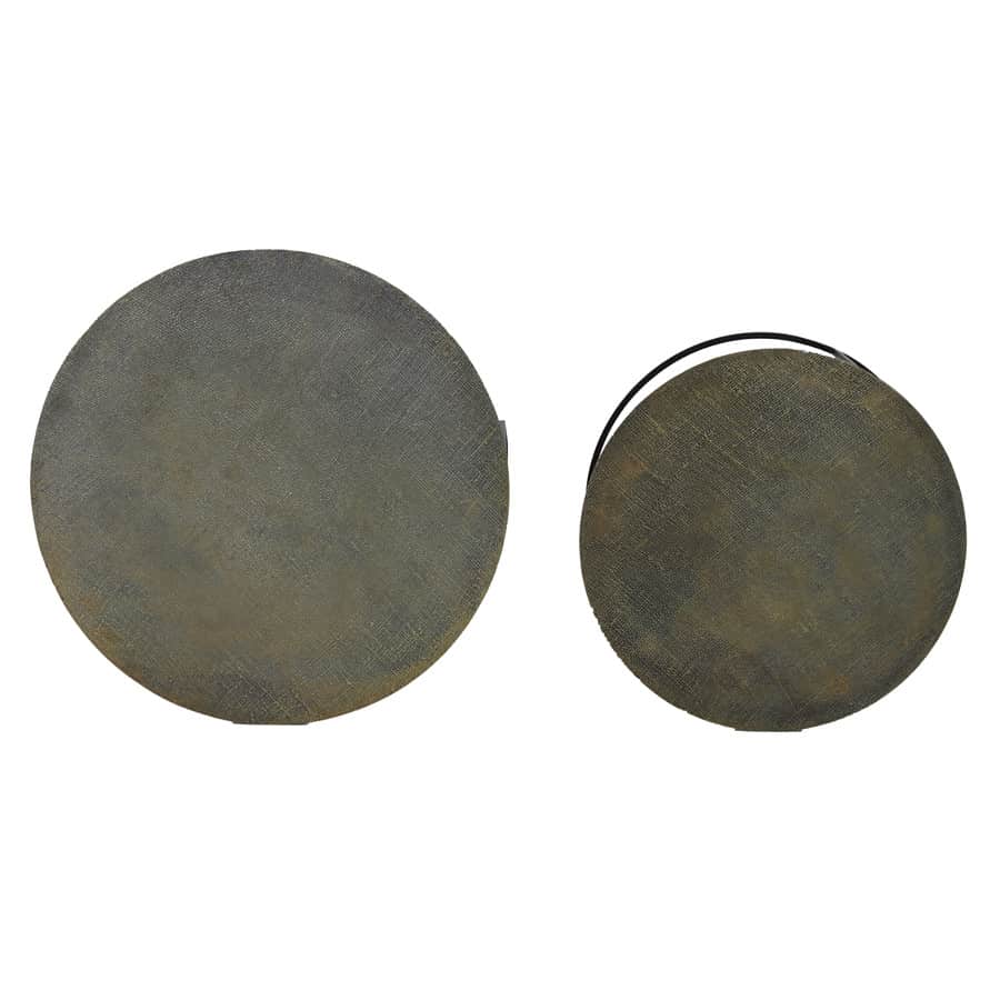Couchtisch RENGO Textur antik Bronze