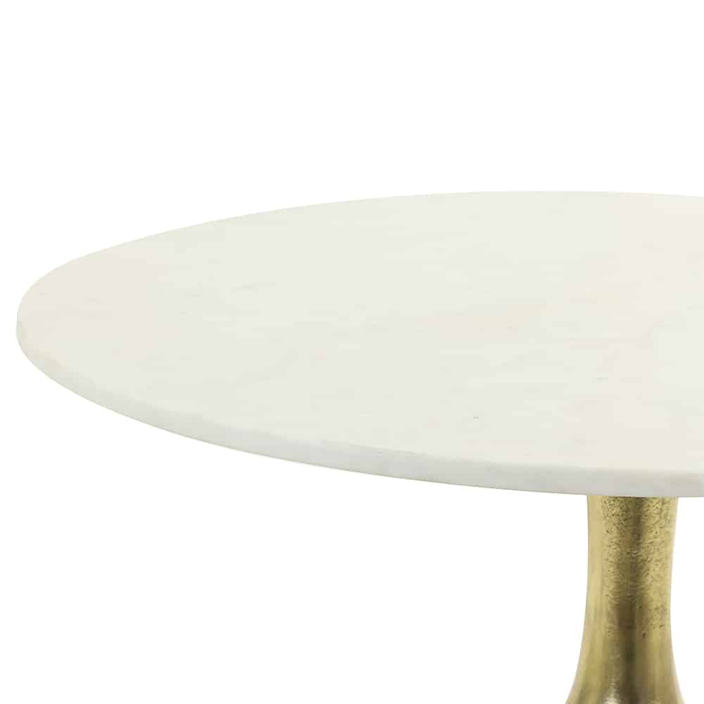 Tisch RICKERD weiß antik bronze Light and Living
