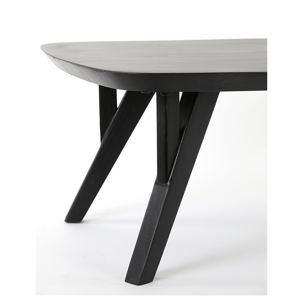 Couchtisch QUENZA Akazie Holz schwarz Light & Living