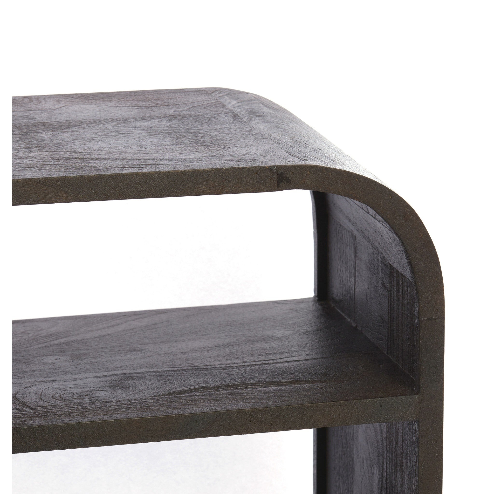 Offenes Sideboard in matt dunkel rotbraun für Wohnräume