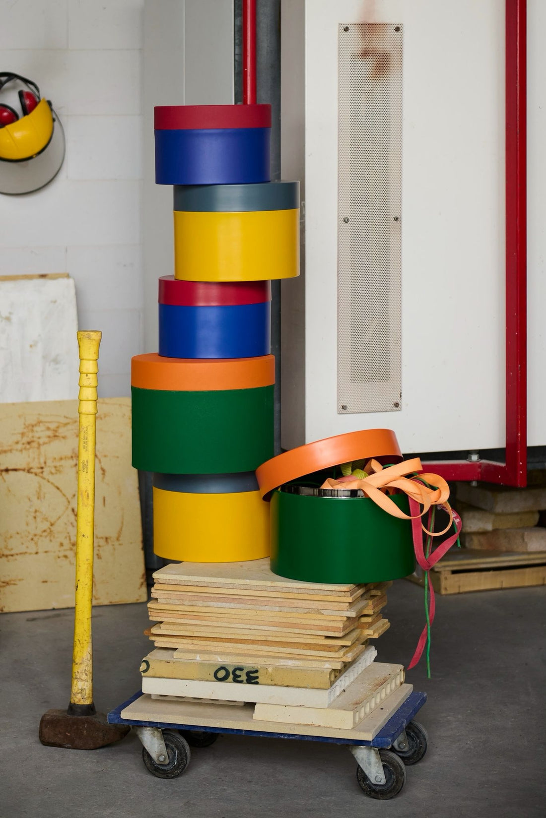 Polspotten - Round Metal Caps and Jars – Aufbewahrungsdosen Set aus Metall in Multicolor (3er-Set)