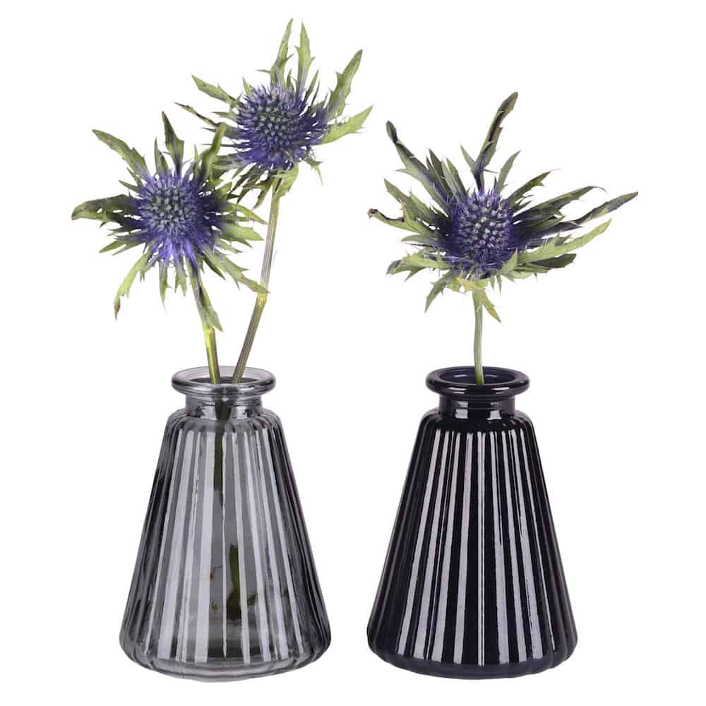 Dekovase von GIFTCOMPANY grau, schwarz