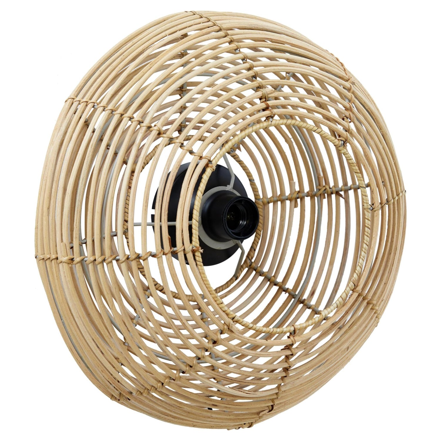 Wohnambiente mit Wandleuchte Ø50x20 cm MILAN Rattan naturell