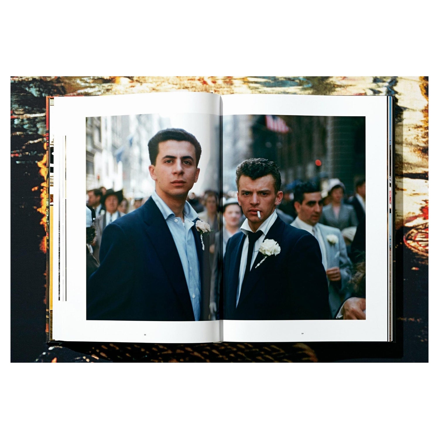 Fotoseite mit typischen New Yorker Straßenszenen