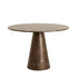 Esstisch YNEZ dunkel braun Marmor Ø100x78 cm