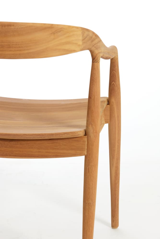 Esszimmerstuhl PALOS natur Teakholz 60x58x83 cm