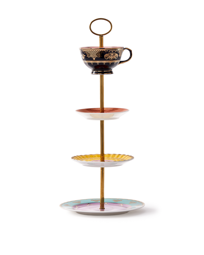 Etagere GRANDPA High Tea Set aus Porzellan