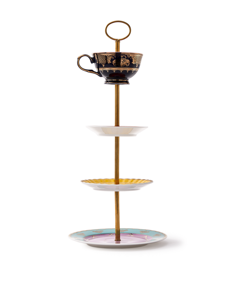 Etagere GRANDPA High Tea Set aus Porzellan