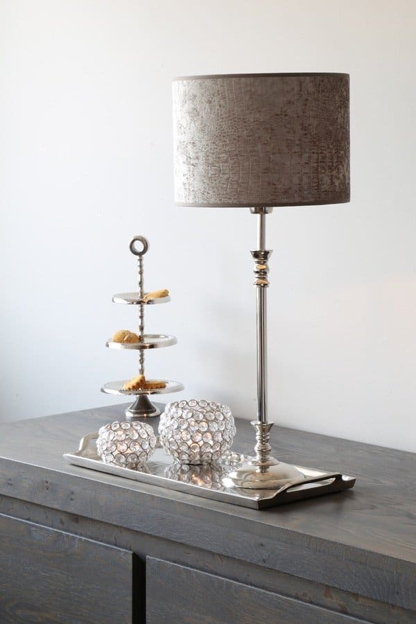 Tealight holder crystal look set of 4