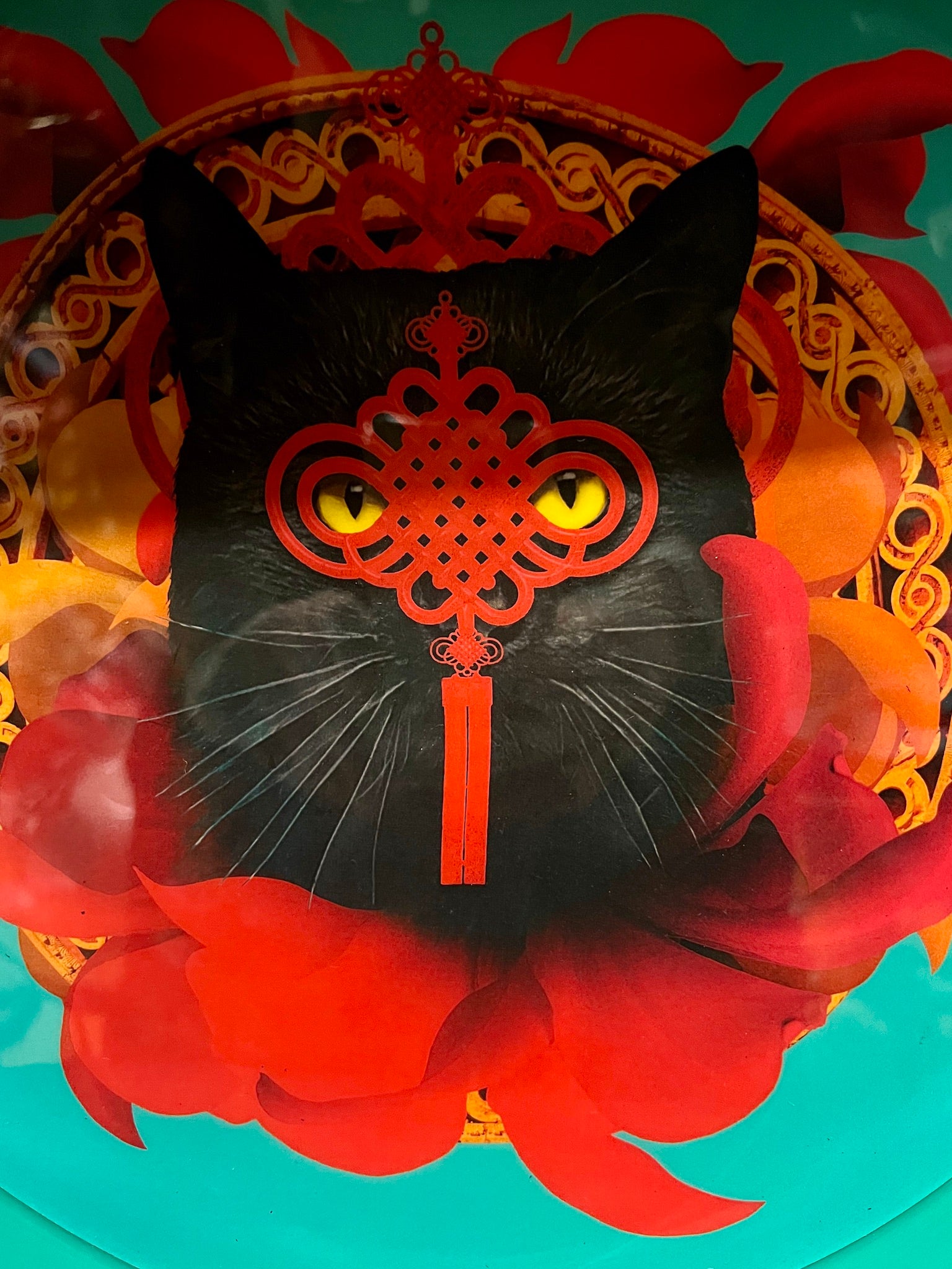 Vide-Poche Carré CHACHINO gato 15×15 cm