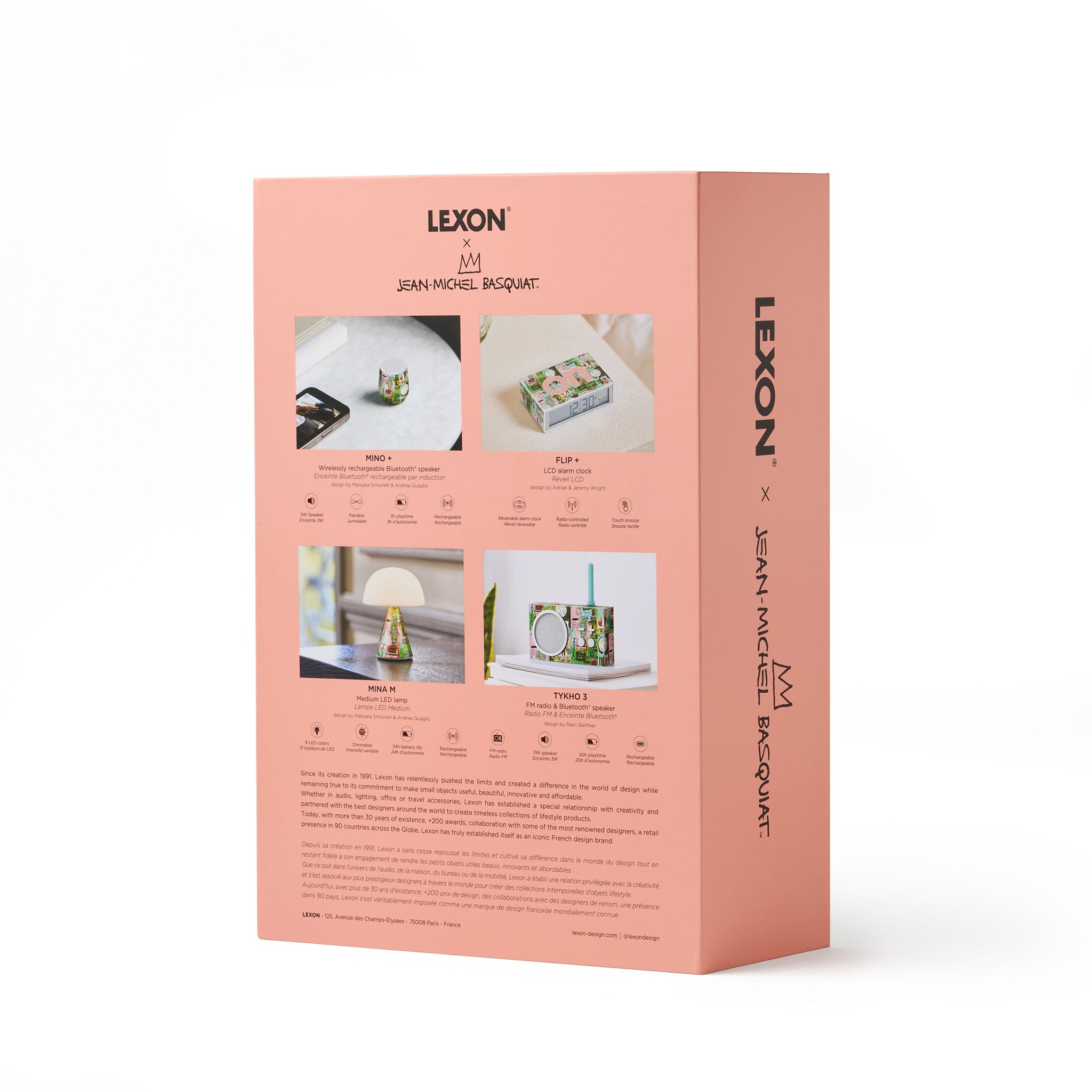 Geschenkset IN ITALIAN Lexon x Jean-Michel Basquiat