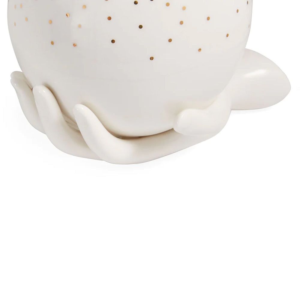 Box GILDED EVE aus Porzellan in weiß, gold von Jonathan Adler