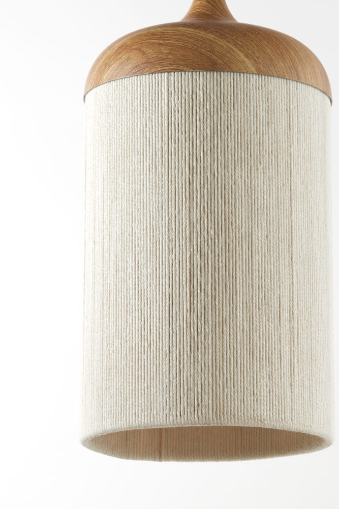 Hängeleuchte DANIA 3L Holzfarben 90x22x32 cm
