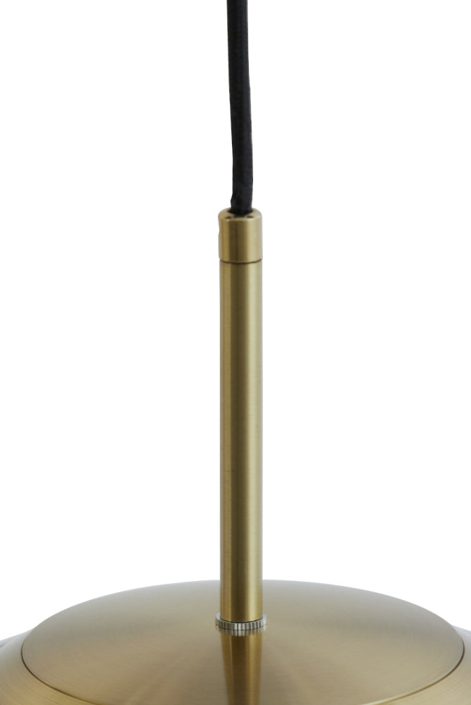 Hängeleuchte MAGDALA Ø48 cm grau und gold