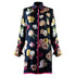 Silk Rose Antiche Shirt, exklusives Seidenhemd mit Rosenmotiv
