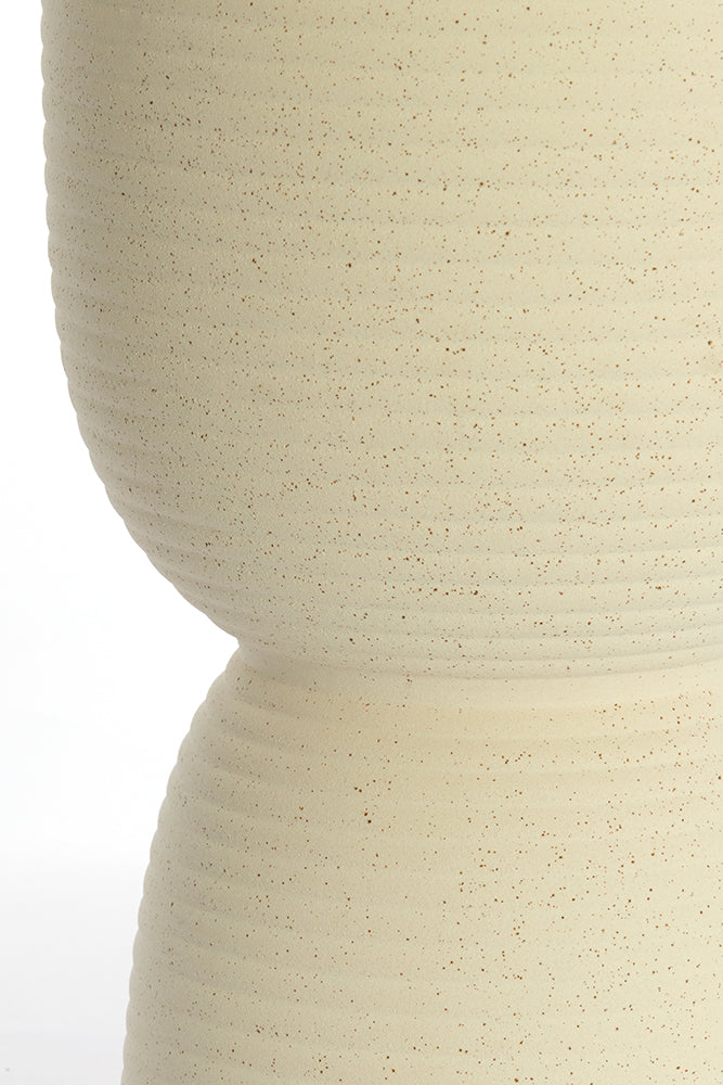 Hocker FINCA matt creme ø 28,5x42cm der Marke Light & Living