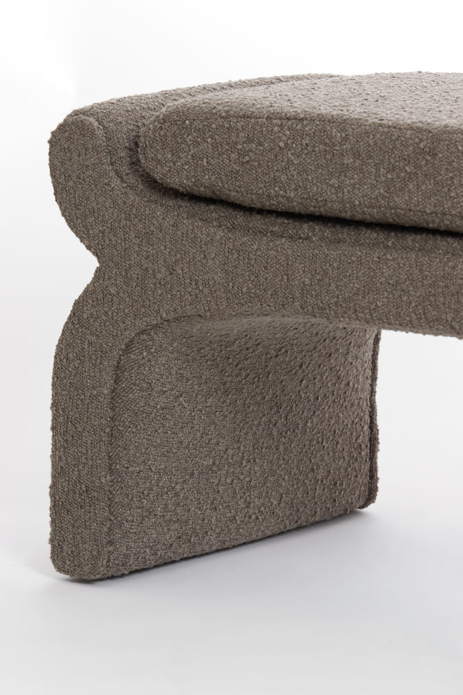 Hocker NAFYA bouclé braun 119x45x48cm