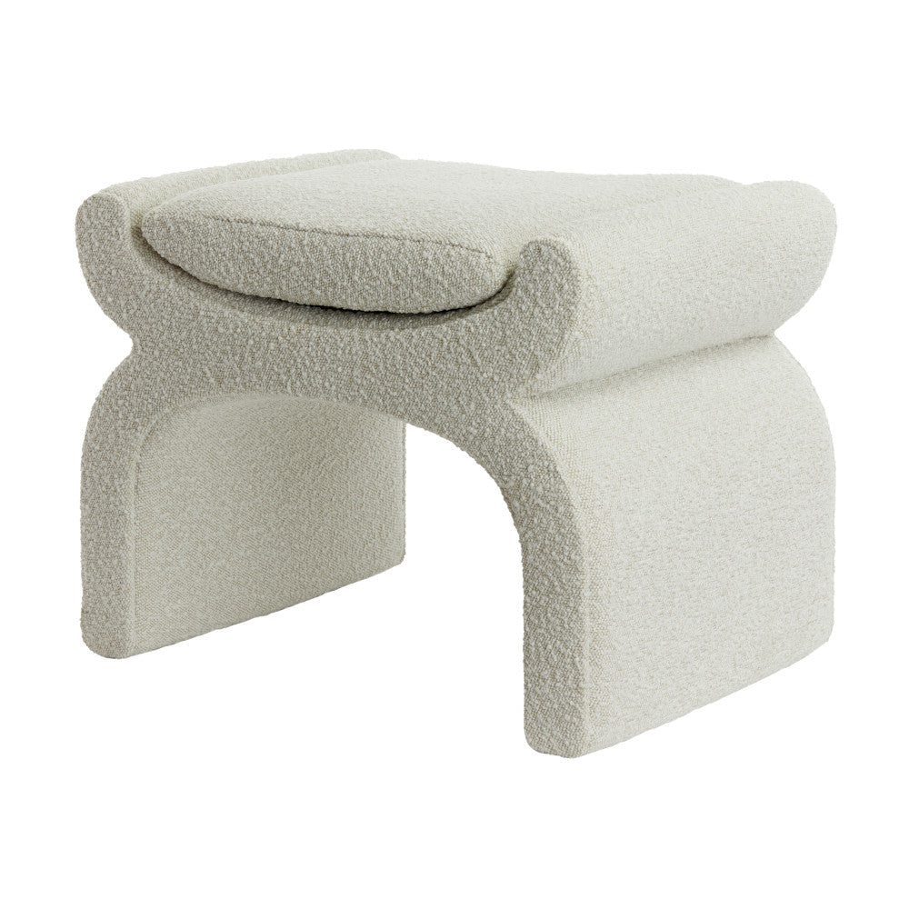 Hocker NAFYA hell beige 60x46x46cm