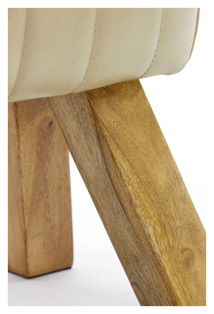 Hocker RAMY Leder sand