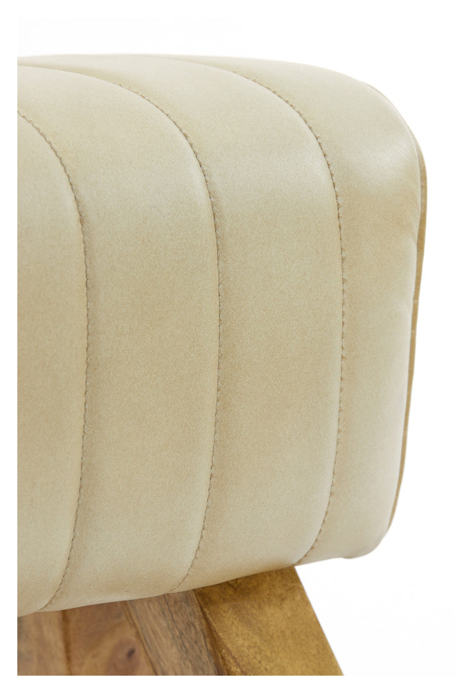 Hocker RAMY Leder sand