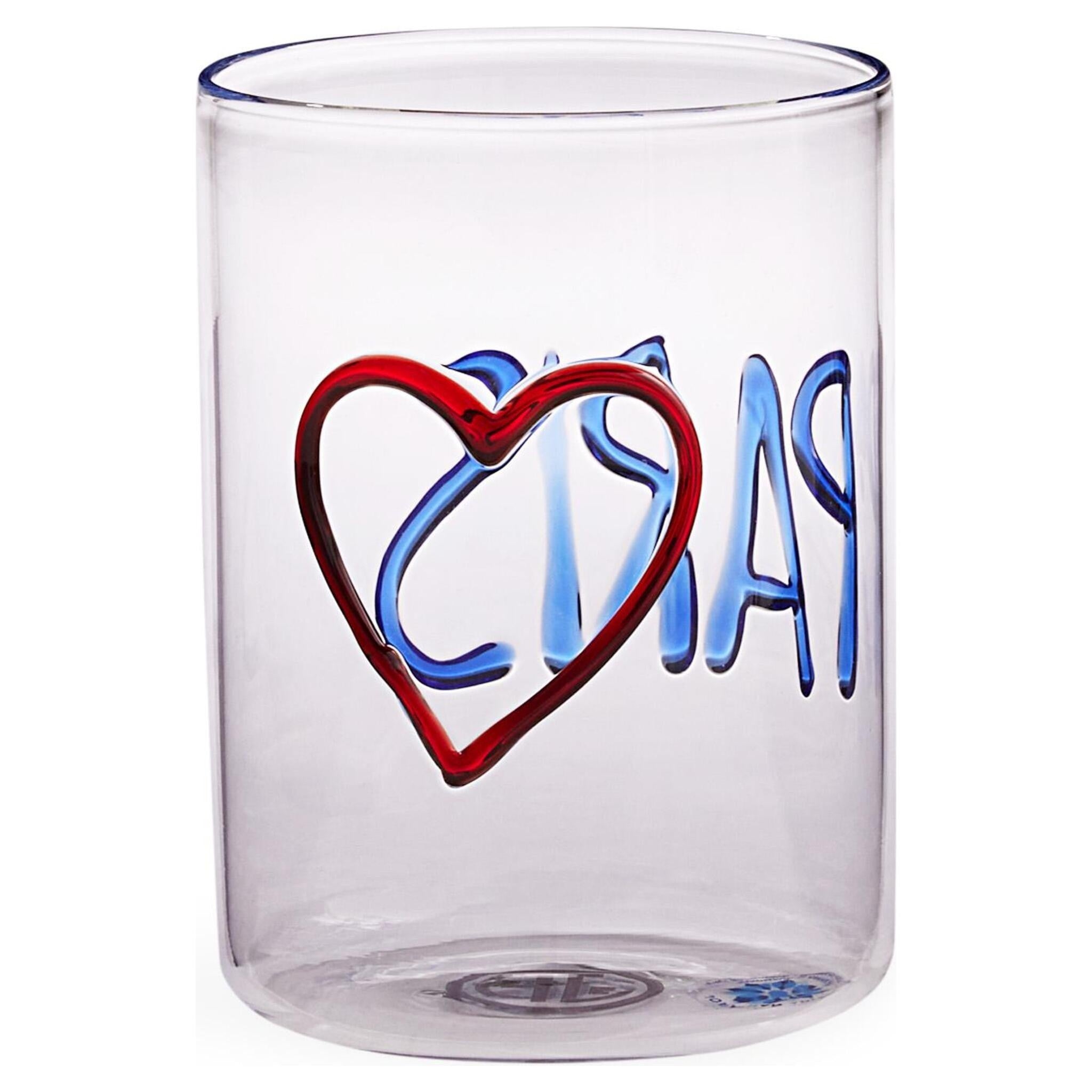 Glas-Set mit Reiseziel-Motiven für Cocktails und Longdrinks von Jonathan Adler