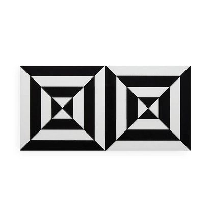 Deko Box OP ART S in schwarz + weiß