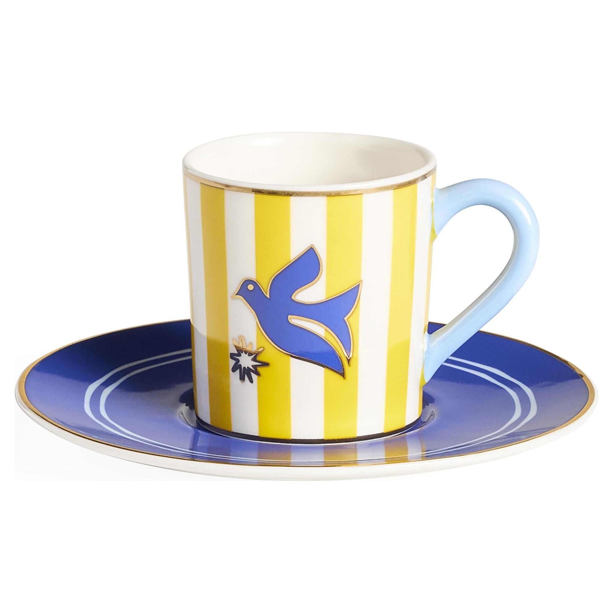 Künstlerisches Espresso-Tassen-Set aus der Playa Kollektion