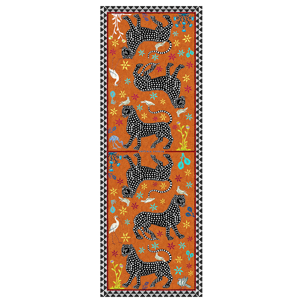 Kaschmirschal OCELOT Arancia 200x70 cm der Marke Ortigia Sicilia