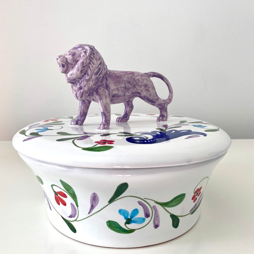 Keramikdose mit Deckel &