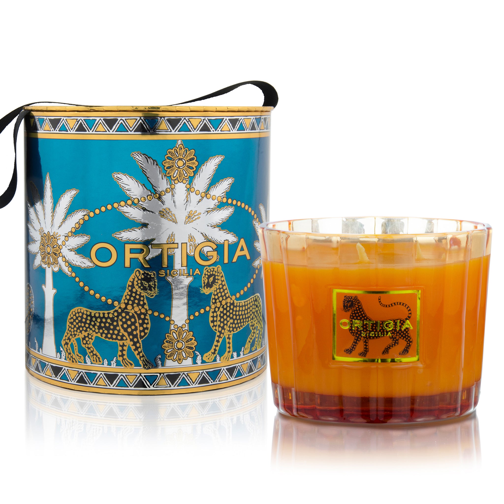 Duftkerze AMBRA NERA - aus der 4 Wick Kollektion von Ortigia Sicilia