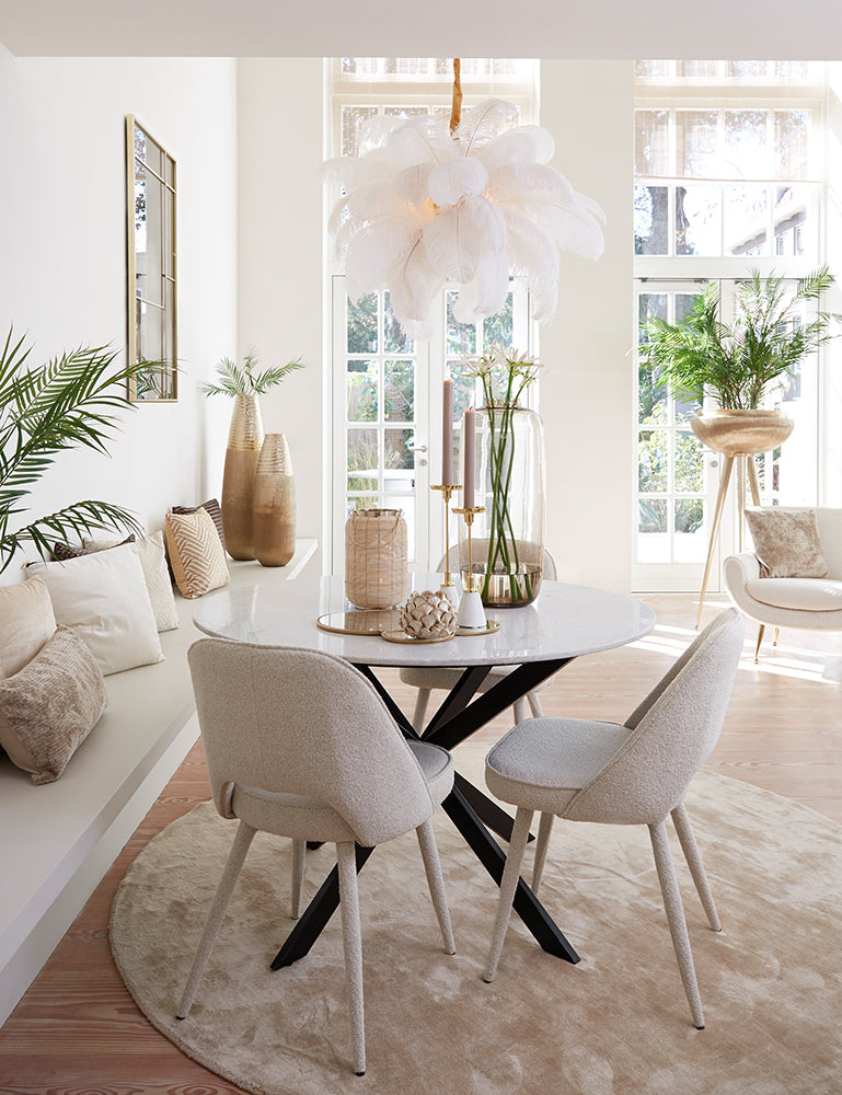 Kerzenhalter JOLIAN in shiny gold und Marmor von Light & Living