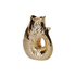 Kerzenhalter Monsieur Carafon Fisch XS gold Steingut