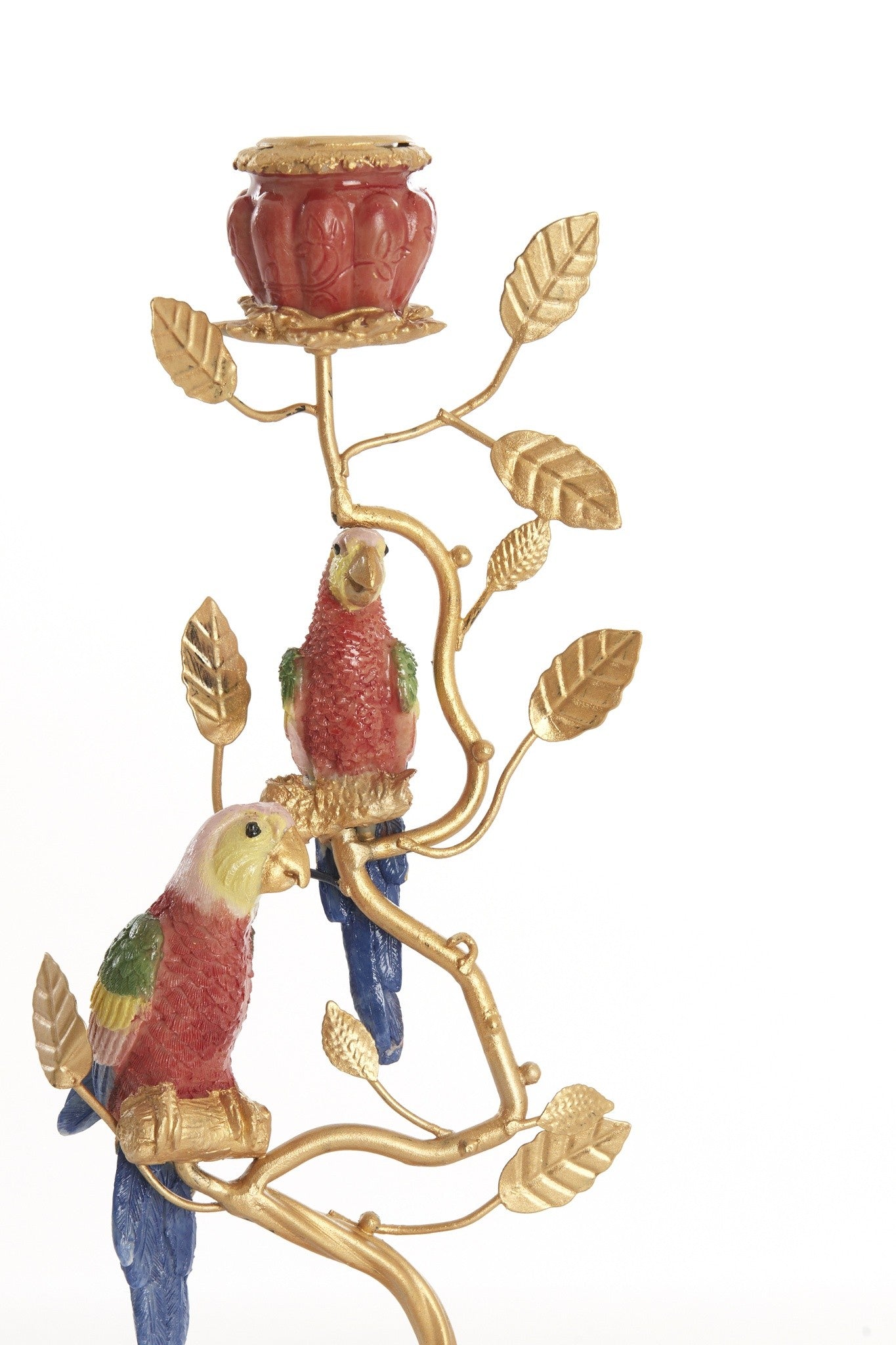 Dekorativer Kerzenständer BIRD von Light & Living mit farbigen Details