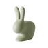Grüner RABBIT CHAIR BABY von Qeeboo mit verspieltem Hasendesign.