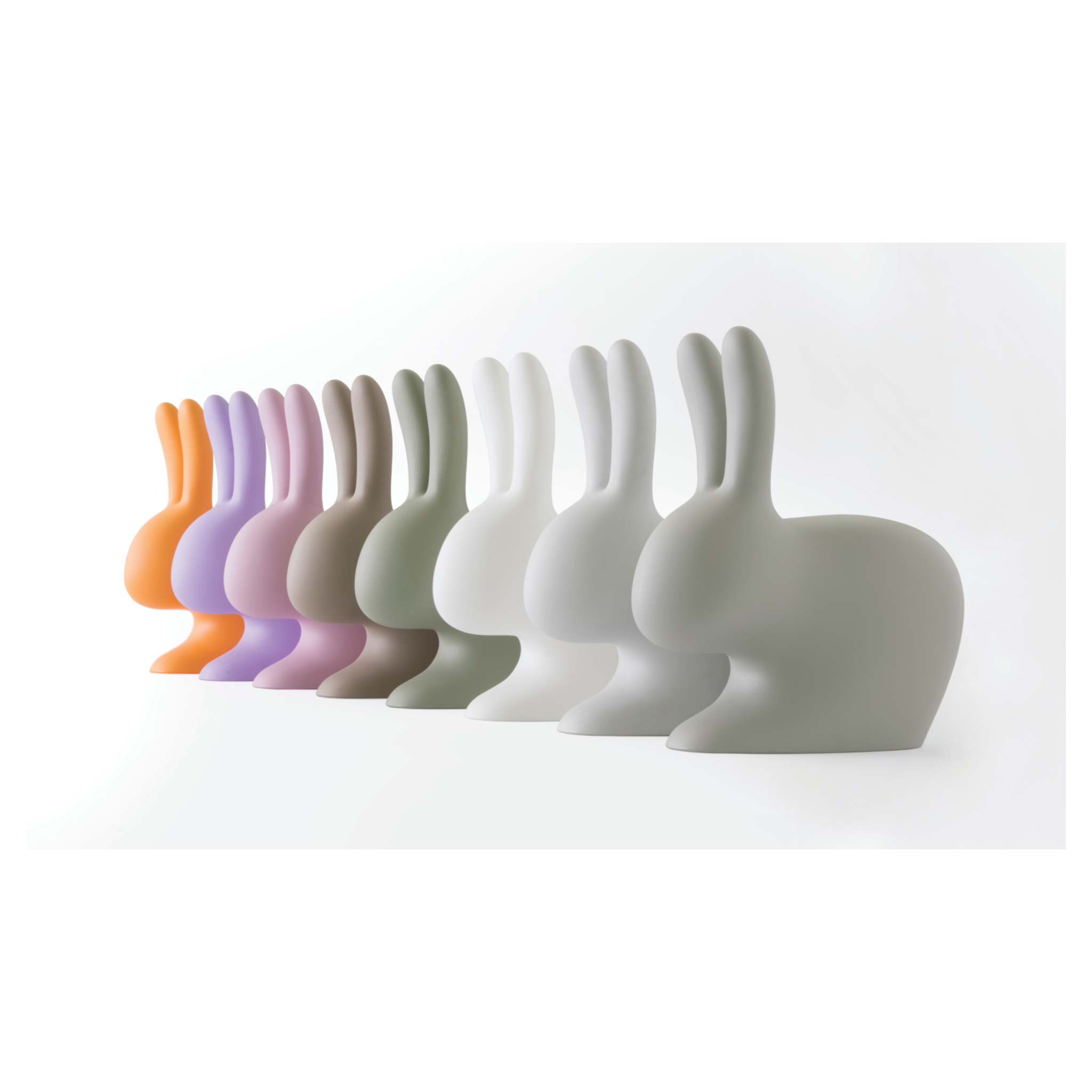 Kinderstuhl RABBIT CHAIR BABY in Schwarz – modernes Design von Stefano Giovannoni.