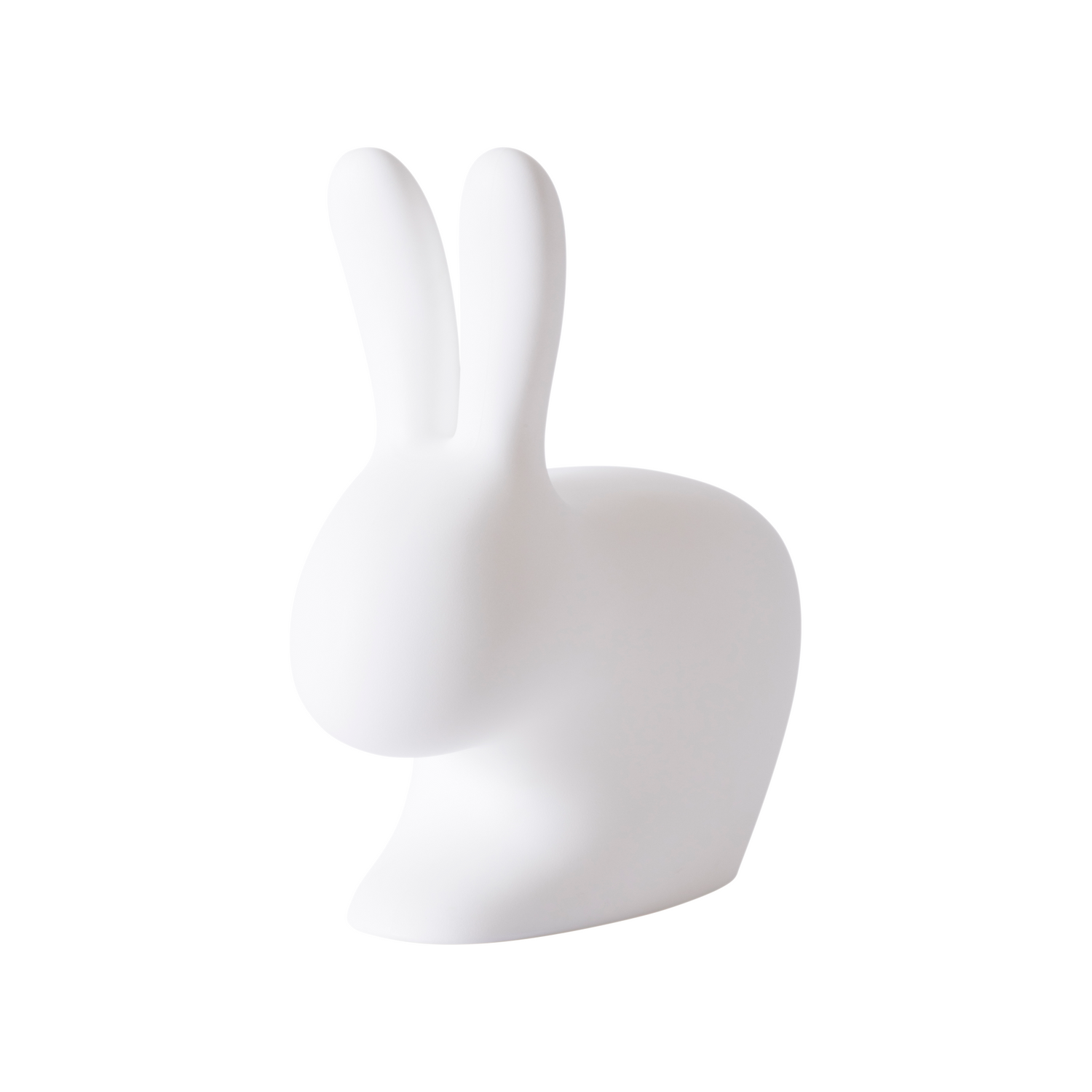 Weißer RABBIT CHAIR BABY von Qeeboo in verspieltem Hasendesign.