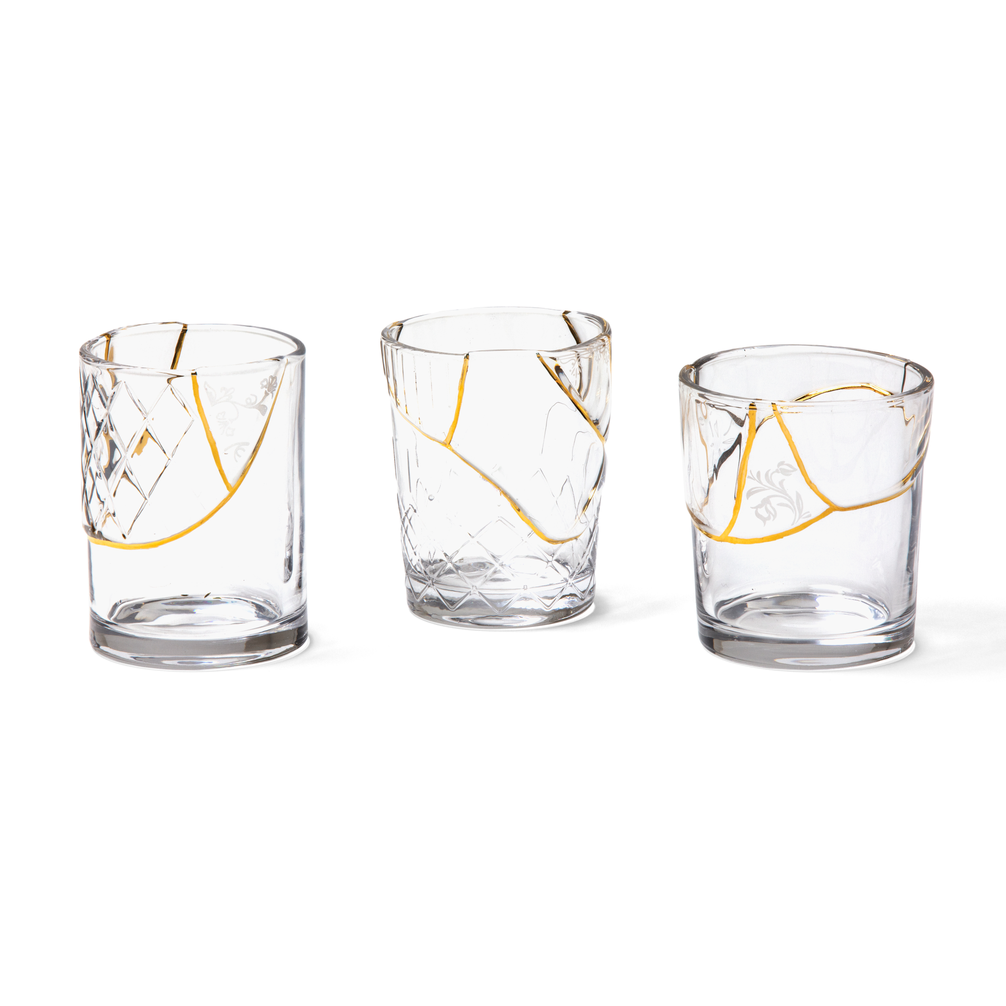 Kintsugi Glass – Design von Marcantonio mit Goldakzenten