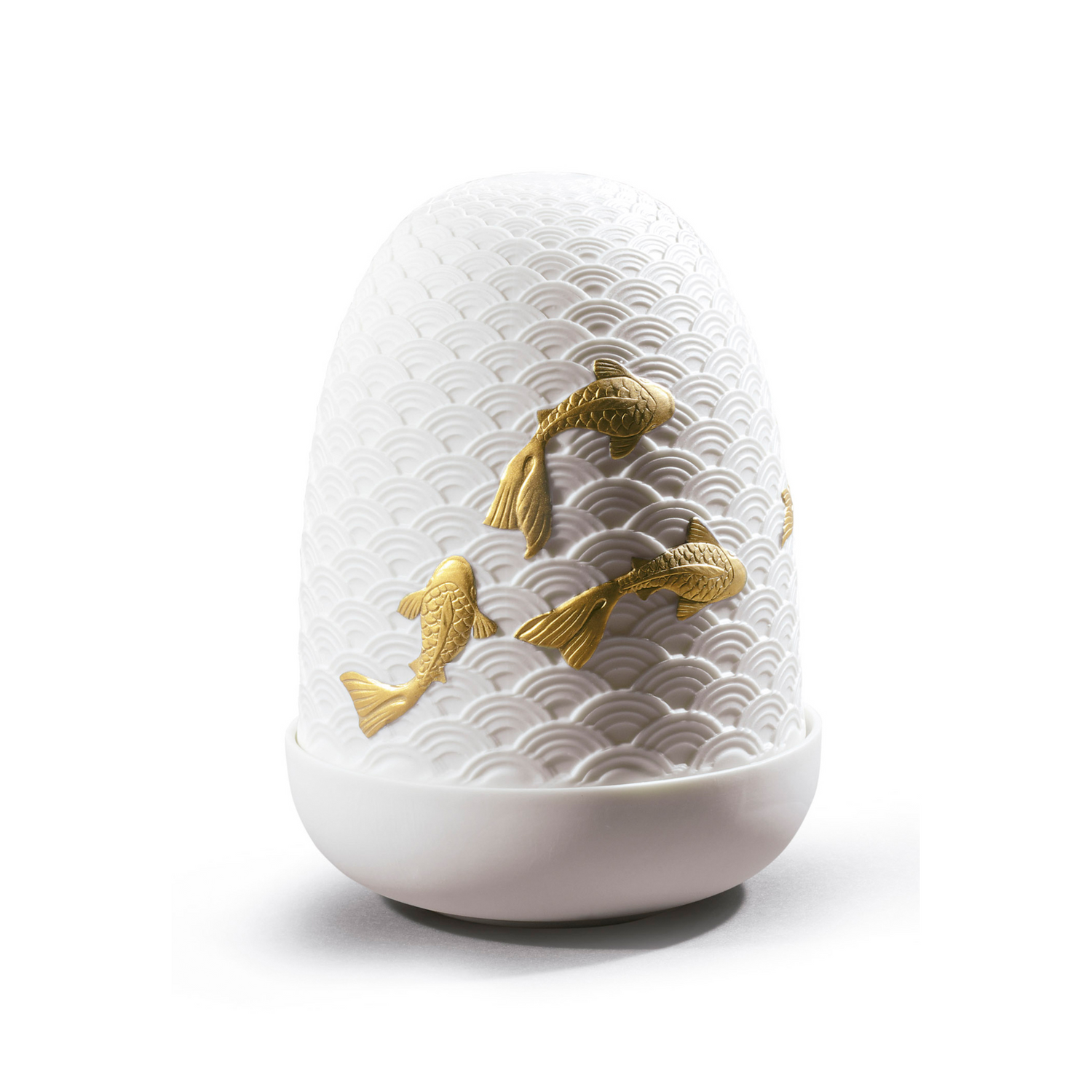 Lladró KOI DOME Tischlampe mit kabelloser LED-Beleuchtung