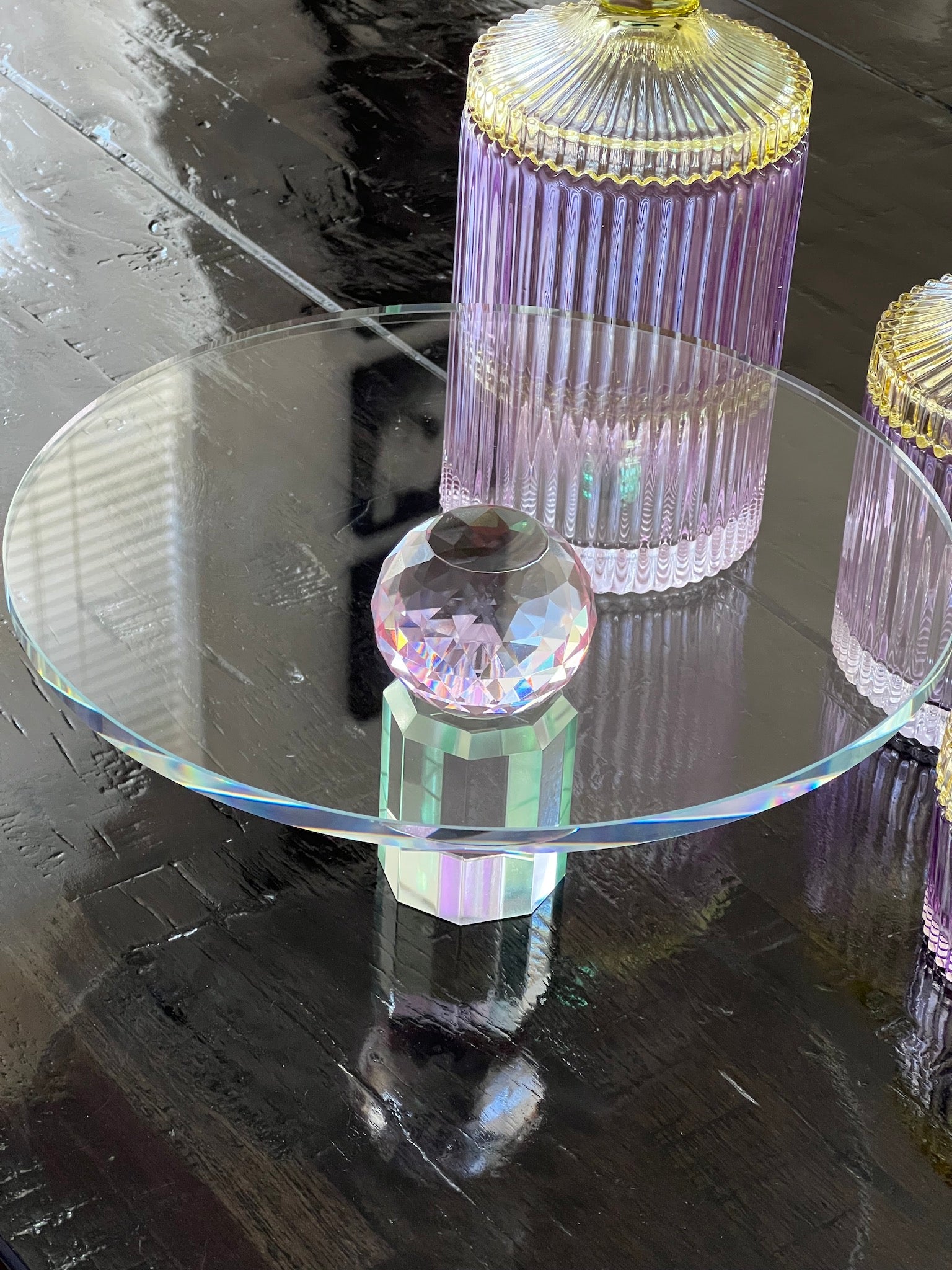 Etagere aus Glas