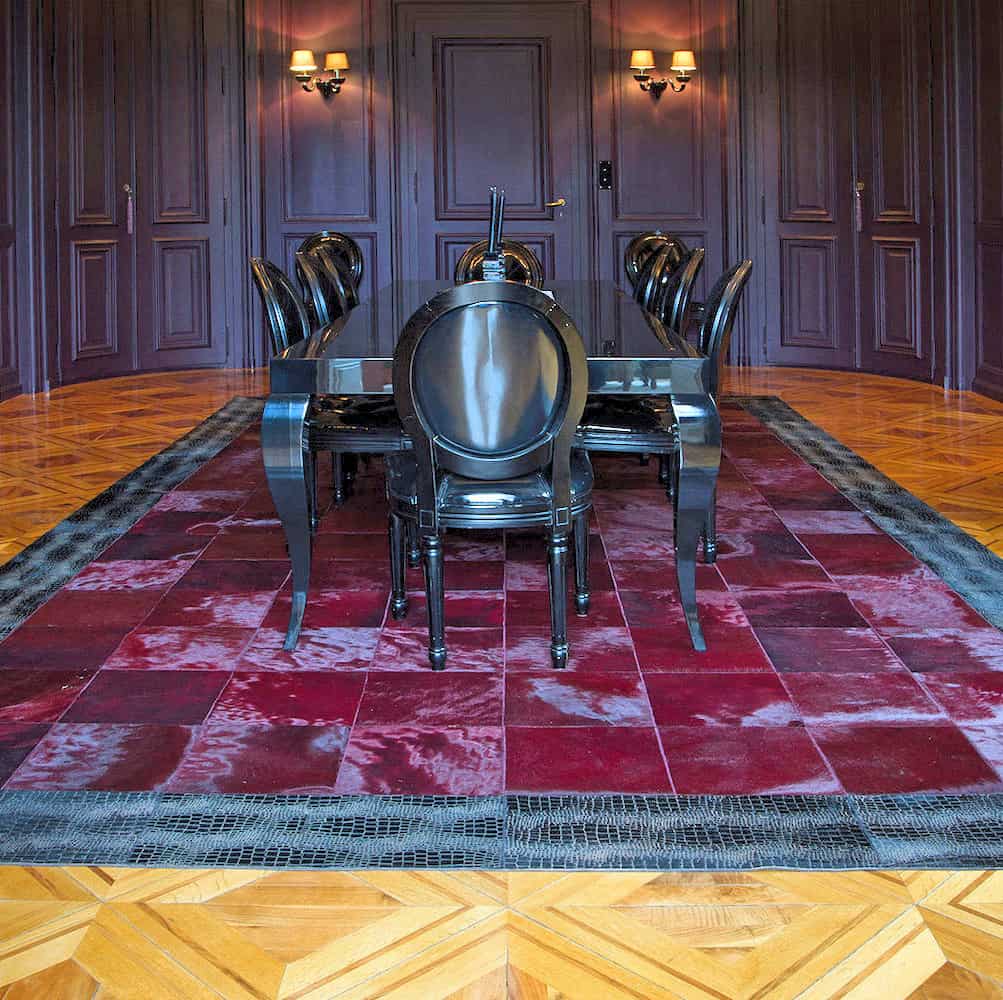 Kuhfell Teppich Patchwork 180 x 240 cm