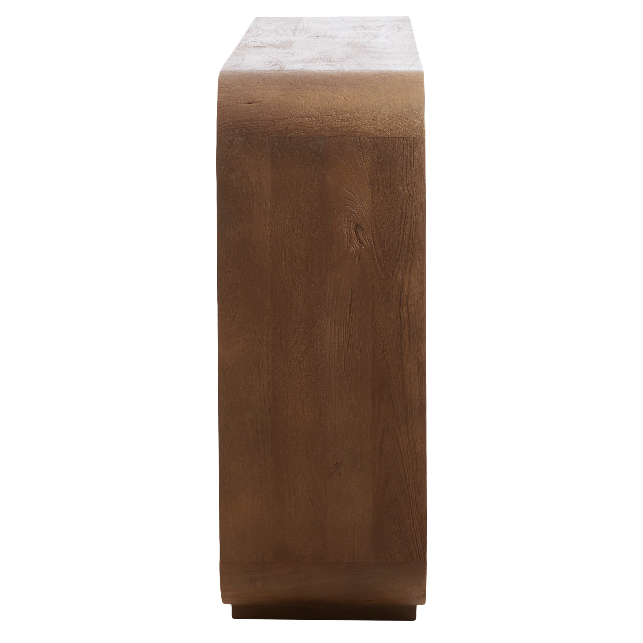 Designer-Sideboard mit abgerundeten Formen in Hellbraun