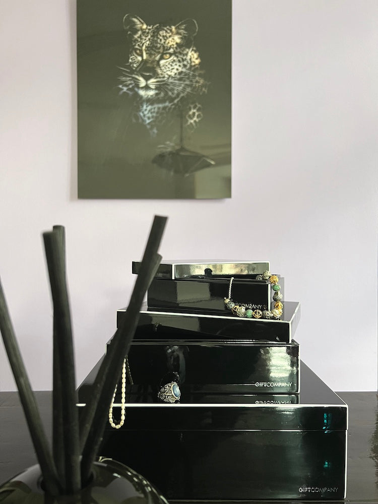 Deko Box TANG 3er Set in schwarz