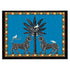 Lacktablett MOSAICO 38 x 28 cm in blau